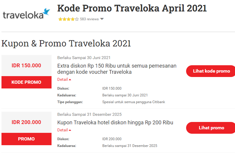 Voucher Promo Traveloka