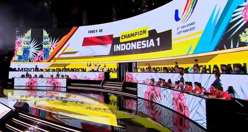 Timnas Free Fire Indonesia 1 (Garuda) menyumbangkan medali emas cabang olahraga eSports di Southeast Asian Games 2021.  (Instagram/garudaku.esi)