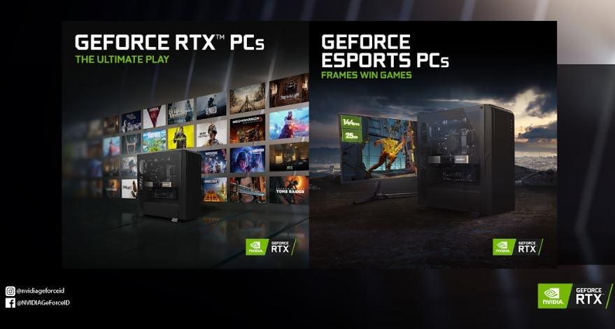 Top System Builders Indonesia merilis perangkat GeForce RTX PC dan GeForce Esports PC.  (Nvidia)