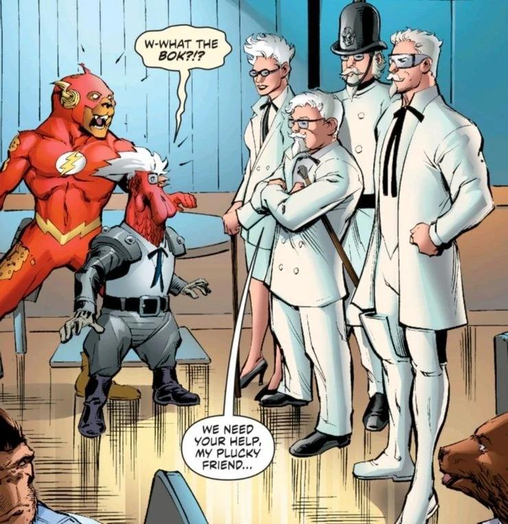 Kolonel Sanders KFC di DC Universe.  (Komik DC melalui Screenrant)