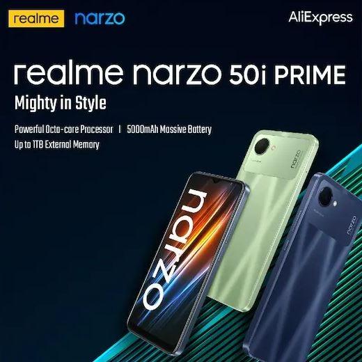 realme Narzo 50i Prime.  (Facebook/Realme Global)