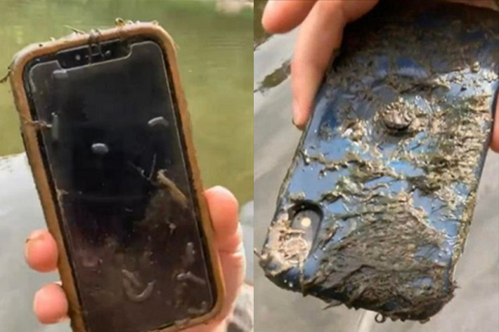 iphone masih berfungsi 10 bulan setelah dijatuhkan di sungai